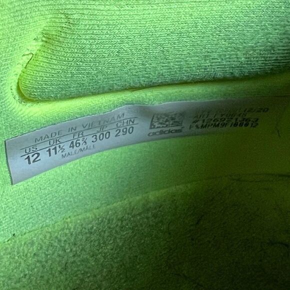 Mens ADIDAS UltraBoost 21’ Solar Yellow Athletic Shoes / Size 12 - Picture 8 of 9
